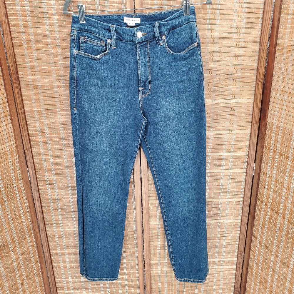 ♧ Good American Good Classic High Rise Skinnyish Fit Jeans Size 6/28